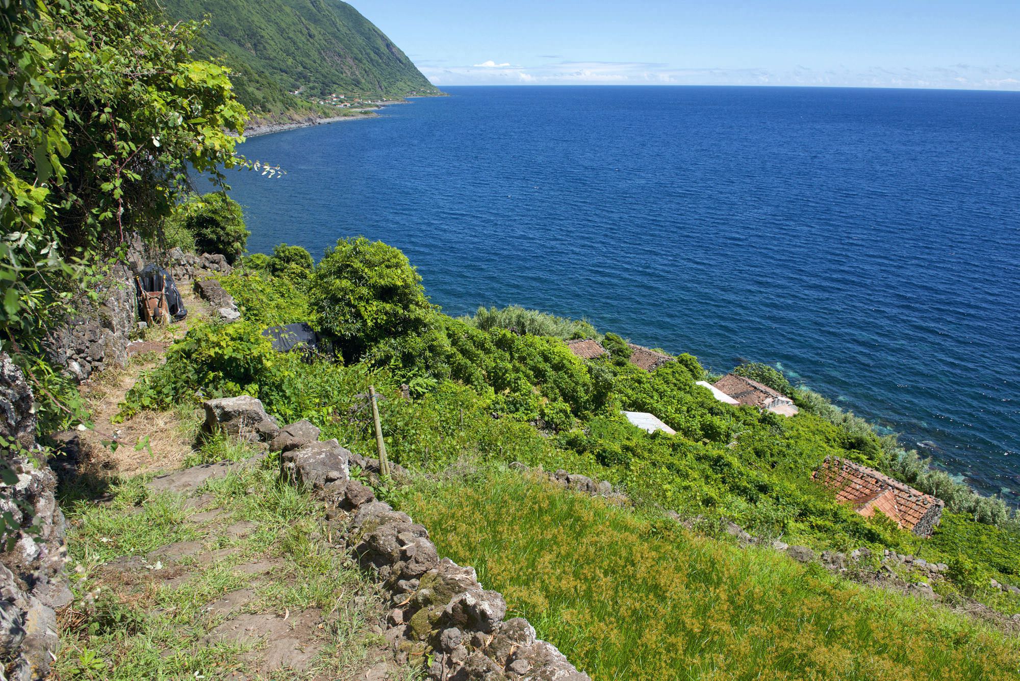 Auf dem Weg nach Fajã da Fragueira
